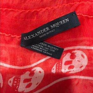 Alexander McQueen Silk Chiffon Skull Scarf